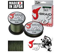 Daiwa J-Braid 8 Braid 0.18mm, 12.0kg / 26.5lbs, 1500m dark green, round braided fishing line