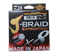 Daiwa J-Braid Expedition X8 Smash Orange 300m - 0.18mm 27.2lb/12.3kg