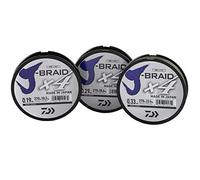 Daiwa J-Braid X4 Braided Fishing Line - All Sizes and Colours - Dark Green, 0.19 mm, 270 M