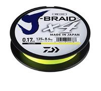 Daiwa J-Braid X4 Braided Fishing Line - All Sizes and Colours - Yellow, 0.19 mm, 135 M