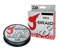 Daiwa J-Braid X8 / 300m / Multi Color / PE braided line