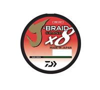 Daiwa, J-Braid x8 Grand Braided Line, 150 Yards, 40 lbs Tested, .013" Diameter, Dark Green (JBGD8U40-150DG)