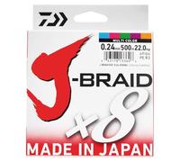 Daiwa J-Braidx8 40Lb .24Mm-500M Multi Coloured