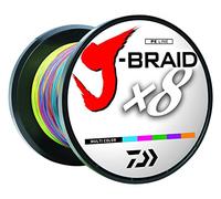 Daiwa J-BRAIDX8, Bulk, Multi-Color, Mono Dia.= 8lb.