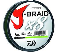 Daiwa J-BRAIDX8, Filler Spool, Chartreuse, Mono 15lb-150CH