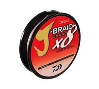 Daiwa JBGD8U10-150GL J-Braid X8 Grand Braided Line, 150 Yards, 10 Lbs Tested, .006" Diameter, Light Gray