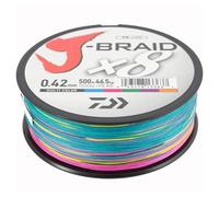 Daiwa jbraid 8 Braid 500, Color Multicolor, Size 0.350 mm