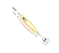 Daiwa Jig Saltwater SA-SK110G03 Saltiga SLK Metaljig, 4oz, 7/0 Assist Hooks, Glow