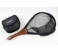 DAIWA OneTouch Épuisette Petite Fishing Net, Black, Nylon, 32 cm x 23 cm x 9.1 cm, 130 g, Folding, Wade Fishing