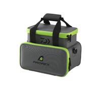 Daiwa Prorex Eva WP Tackle Container, Waterproof, EVA Material, Multi-Loader, with Shoulder Strap, Removable Top Compartment, Includes Tackle Boxes, Small and Large, Green, S, Classic