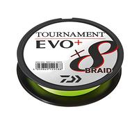 Daiwa Tournament X8 Braid EVO+ 0.18mm, 15.8kg/34.7lbs, 135m, Chartreuse, Braided Fishing Line, 12761-018