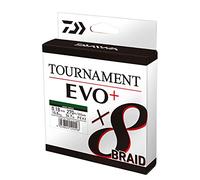 Daiwa Tournament X8 Braid EVO+ 0.26mm, 19.8kg/43.7lbs, 135m Dark Green, Braided Fishing Line, 12760-026