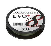 Daiwa Tournament X8 Braid EVO+, 270m, Dark Green, Braided Fishing Line