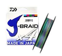Daiwa - Tresse 4 Brins J-Braid X4 Multicolore - 500m - D.0.19mm - R.10.2kg - 12745519