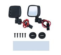 daiwei RC Car Rearview Lens Mirror with LED for 1/10 Axial SCX10 II III RC Crawler Car Simulated Decorations Parts