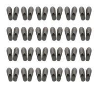 DaiWeier 24 Pairs Unisex Closed Toe Non Slip Disposable Disposable Slippers for Guests Bulk House Slippers Spa for Family Guests Hotels Home Wedding Party(CoIor:black,Size:43)