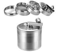 DaiWeier 4 Piece Pollen Grinder for Spices, Herbs, Spices, Herbs and Coffee with Pollen Scraper.