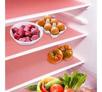 Daixers 10Pcs Refrigerator Liners, Washable Fridge Liner Shelf Mats Refrigerator Pads for Cupboard Cabinet Drawer Home Kitchen Accessories Organization (Pink)
