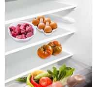 Daixers 10Pcs Refrigerator Liners, Washable Fridge Liner Shelf Mats Refrigerator Pads for Cupboard Cabinet Drawer Home Kitchen Accessories Organization (Clear)