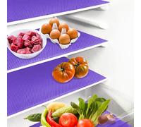 Daixers Daixer 20Pcs Refrigerator Liners, Washable Fridge Liner Shelf Mats Refrigerator Pads for Cupboard Cabinet Drawer Home Kitchen Accessories Organization (Purple), DD2023