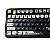 daixiahu PBT Pudding Keycaps, Astronaut Theme, 117Keys Sublimation Keycap Set, ASA Profile Custom for Cherry Gateron MX Switch Mechanical Keyboard
