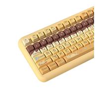 daixiahu Pudding cat Theme keycaps 158 Key PBT keycaps MDA Custom keycap Set is Suitable for 61/87/104/108 Cherry MX Switch and Other Mechanical Keyboards