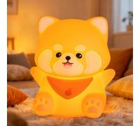 Daixinde Red Panda Night Light, White