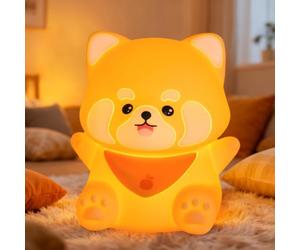Daixinde Red Panda Night Light, White