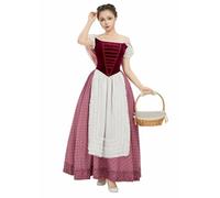 daizbella Medieval Dress Oktoberfest Dirndl Dress German Bavarian Costumes