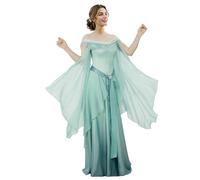 daizbella Renaissance Costume Women Retro Gradient Elf Medieval Dress for Women