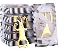 DAJAMAI 18 Packs Creative Bottle Openers for 50th Birthday Party Favors or 50th Wedding Anniversary Party Gifts 50th Birthday Party Gifts Souvenirs Decorations for Guests(50th)