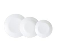Dajar dinner service Zelie Luminarc, glass, white, 27 x 12 x 26.5 cm, 18 units