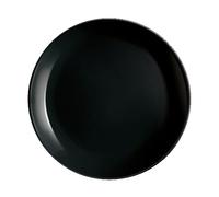 Dajar Diwali Dessert Plate 19 cm, Glass, Black, 19 cm, 19 x 1.7 cm, 1 Unit