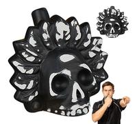 DAJASD Aztec Death Whistle, Aztec Death Whistle, Screaming Aztec Death Whistle, Aztec Skull Whistle, Authentic Human Sounding Screams with Drawstring Bag for Halloween Day of the Dead