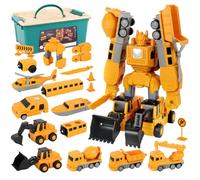DAJASD Constructo Magnetic Toy Set, 35PCS Magnetic Transform Engineering Car Assembled Toys, Creative Magnetic Construction Transform Vehicles, DIY Modular Transforming Robot Car Toy Set for Kids