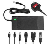 DAJASD Electric Scooter Charger, 42V 2A Hoverboard Charger with 6 Connectors DC5.5 x2.1/DC5.5 x2.5/8mm 3 Prong /12mm 3 Prong /8mm RCA/3-Pin Male XLR, Electric Bike Chargers Only for 36V Li-ion Battery