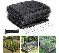 DAJASD Garden Netting Mesh, 30M x 2.1M Heavy Duty Bird Netting with 20PCS Cable Ties, Reusable Anti Bird Butterfly Netting for Ponde Garden, Plastic Garden Mesh for Protecting Vegetable Fruit Crops