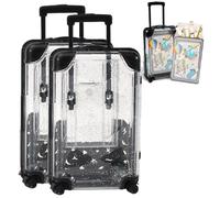 DAJASD Pack of 2 Mini Travel Suitcases, Travel Gift Mini Suitcase, Travel Suitcase as a Gift for Holiday, Travel Fund Gift, Travel Suitcase in Miniature for Decorative Case, Mobile Phone Holder, Small