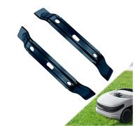 DAJASD Pack of 2 Mower Blades Blade 20 cm Mower Blade Replacement Blade, Robotic Lawnmower Blade Compatible Lawnmower Blade Silver iMOW RMI 422, RMI422 P, RMI 422 PCRMI 522 (Black)