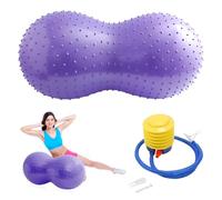 DAJASD Peanut Shape Ball, 90x45CM Anti-Burst Sensory Peanut Ball with Pump for Kids Adults, Thickened Peanut Shape Exercise Ball for Yoga, Pilates, Pregnancy, Core Training & Physical Therapy - Purple