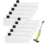 DAJAVE 10 Pcs Steam Mop Pads Replacement Microfibre Mop Pads Reusable Mop Pads Compatible for Karcher Easyfix SC2 SC3 SC4 SC5 Steam Cleaner Accessories