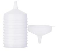 DAJAVE 12 Pcs 15cm Plastic Funnel for Filling Bottles or Containers Large Kitchen Funnels for Bottle Filing Essential Oil, Perfume, Lab Bottles, Science Laboratory Chemicals, Spices