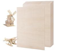DAJAVE 20 Pcs Plywood Sheets, 3mm Plywood Sheets 300 x 200mm Wood Sheet Unfinished Basswood Sheet Plywoods Boards for Crafts, Painting, Model Making, Wood Engraving