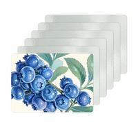 DAJAVE 6 Pack Sublimation Cutting Board Blanks 11x8 Inch Tempered Glass Cutting Boards, Anti Slip Large Glass Cutting Boards for Kitchen DIY Heat Press Machine
