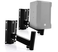 DAJAVE Pack of 2 Speaker Wall Mounts Universal Swivelling Speaker Boxes Wall Mount Swivel 180° (Left/Right), 60° Tilt, Wall Mount Speaker Wall Mount up to Max 40 kg
