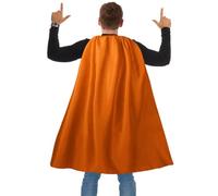 Dajiahao Adult Superhero Capes and Masks -Halloween Vampire Capes, Adult Capes Cosplay Costume Party, Orange, 120 cm