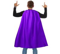 Dajiahao Adult Superhero Capes and Masks -Halloween Vampire Capes, Adult Capes Cosplay Costume Party（Purple）