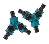 Dajiaxingxing 2 Pcs Garden Tap Hose Connectors Splitters Y Type Water Diverter Valve 2 Way Plumbing Fittings Hozelock Connector for Washing Machine Hose Connector Water Pipe