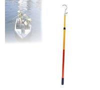 DAJIAYIQI Insulated Rescue Hook Hot Stick, Electrical Rescue Hook with Non-Slip Rubber Tip, Insulated Electrical Life Saver Pole for Lifeguard, Lake, Beach(2m)