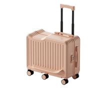 DAJIAYIQI Ride on Luggage, Ride-On Suitcase for Kids with Concealed Cup Holder, Toddler Travel Luggage with Seat for Study Tours and Tourism(Pink,S)